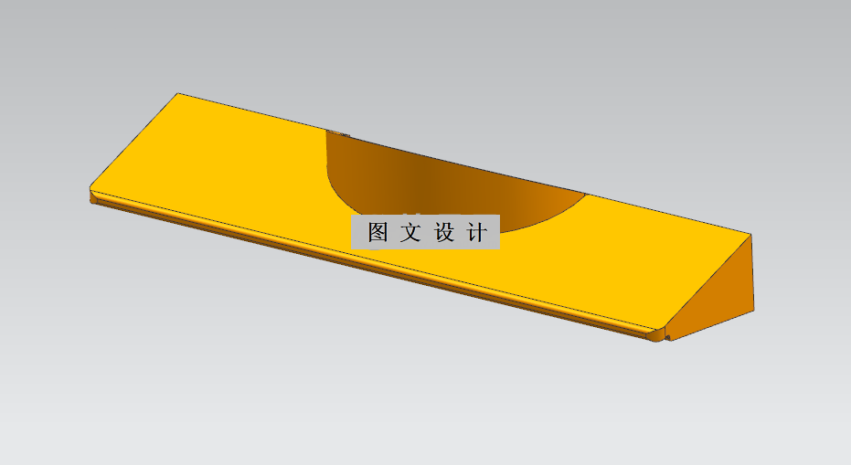 N2765-长条盖装饰板注塑模具设计