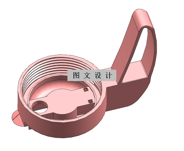 N2850-一种带手柄塑料杯盖模具设计【含UG三维图】