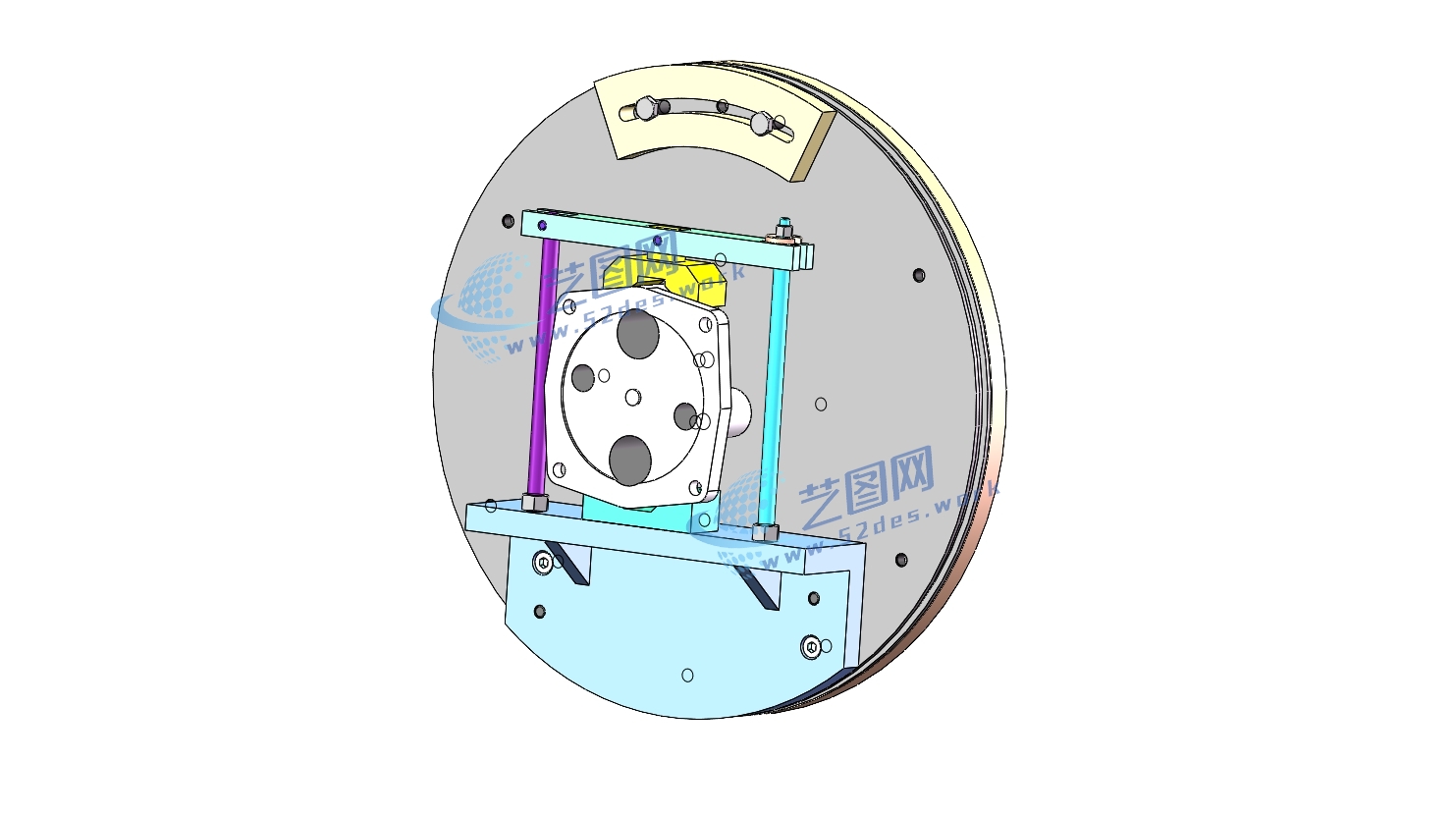 C25127-回水盘加工工艺及车孔夹具设计【含SW三维图】