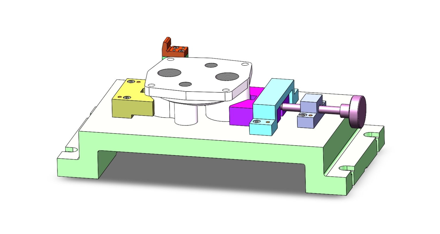 C25128-回水盘加工工艺及铣底面夹具设计【含SW三维图】