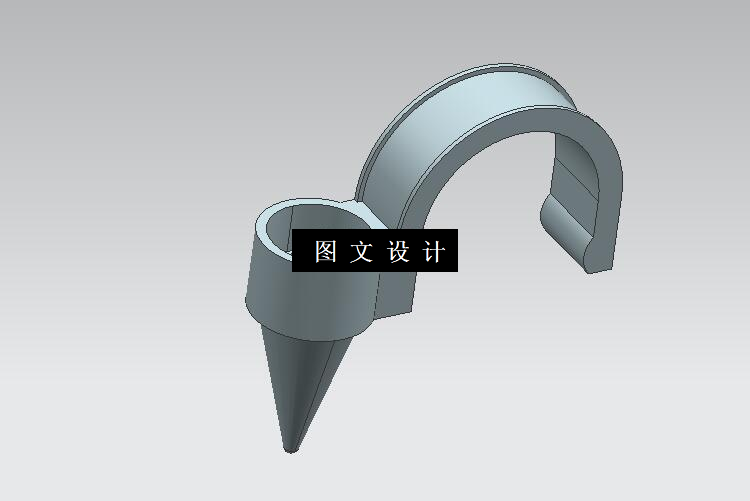 N3562-管卡塑料模具设计【含Proe三维图】