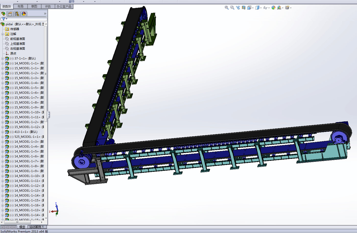 N3690-静脉配置中心的输送机设计【含SW三维图】
