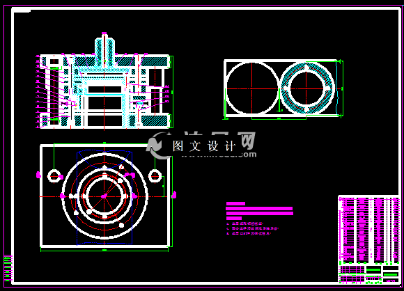 KF027-圆形垫板复合模设计