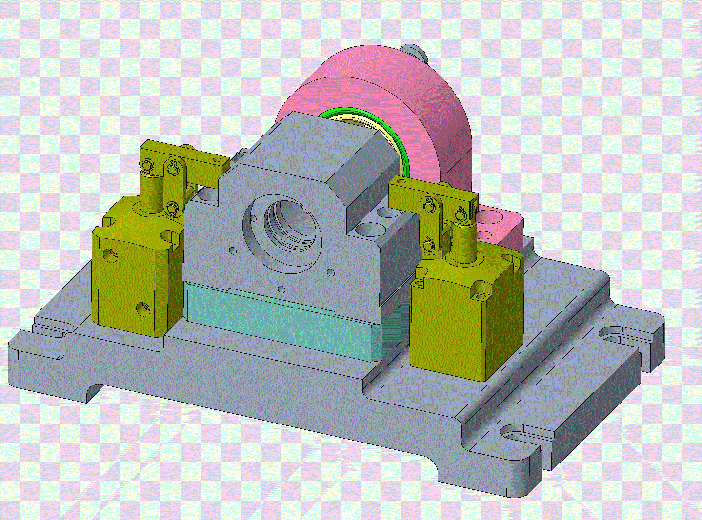 N3150-轴承座机械加工工艺及镗φ62孔夹具设计【含Creo三维图】