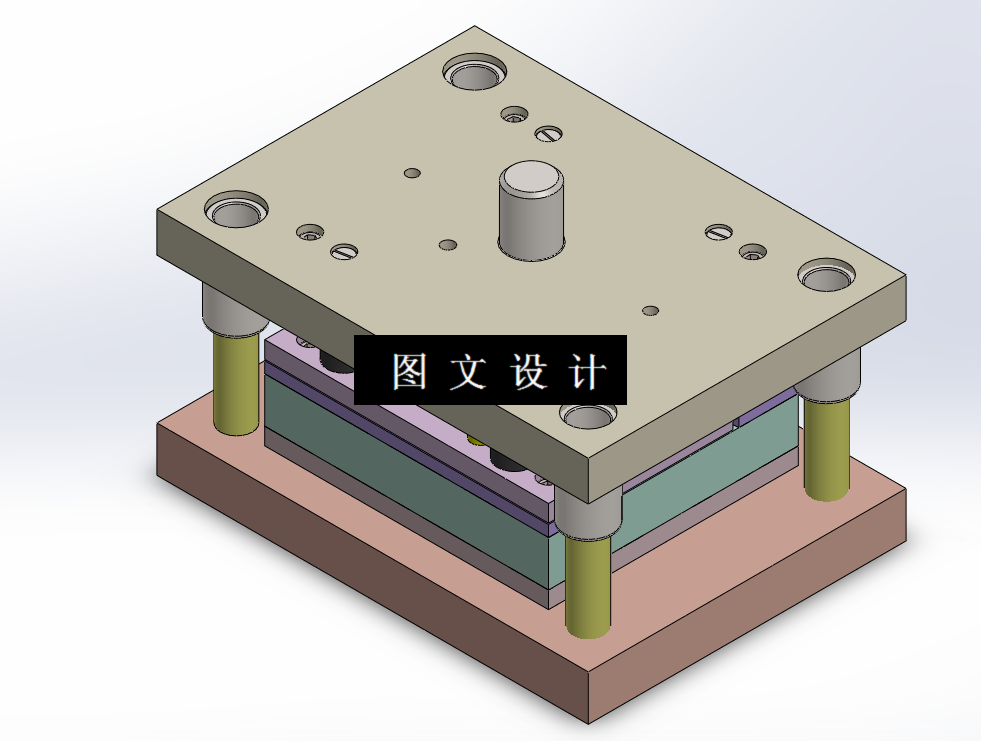 KF091-异形压板冲压级进模设计【含SW三维图】