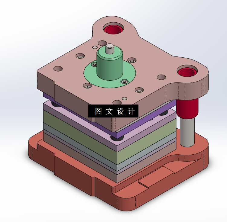KF127-双耳管垫正装复合模设计【含SW三维图】