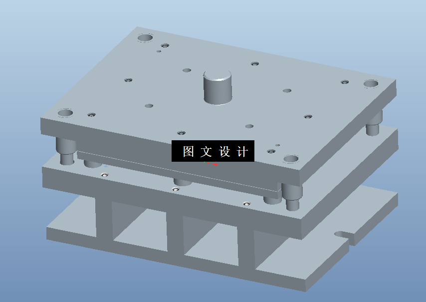 KF175-不锈钢餐盘落料模设计【含Proe三维图】