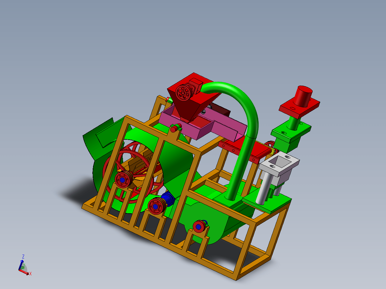 Z2087-秸秆打包机设计【含SW三维图】