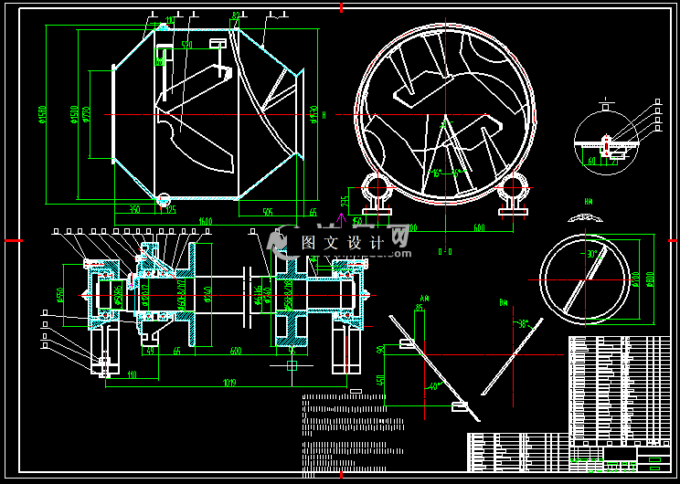 N3191-JZ350混凝土搅拌机设计