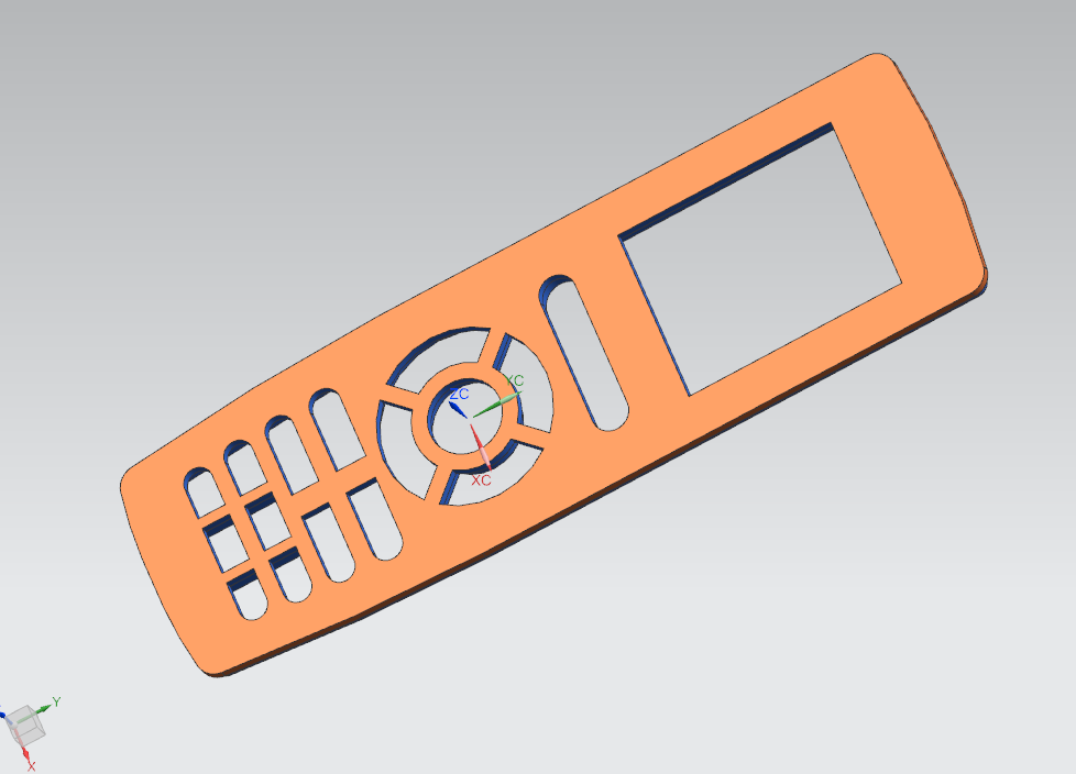 Z719-格力空调遥控器上盖注塑模具设计【含UG三维图】