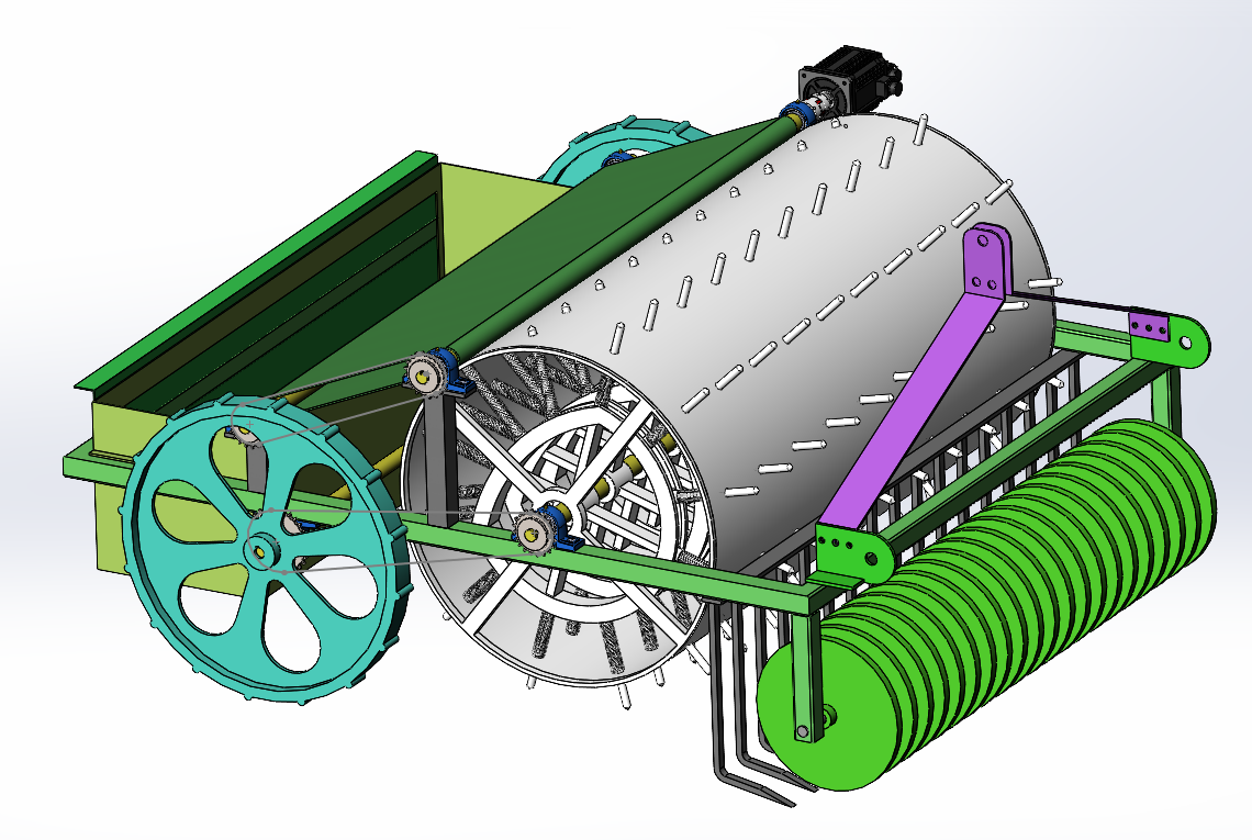Z738-弹齿地膜回收机结构设计【含SW三维图】