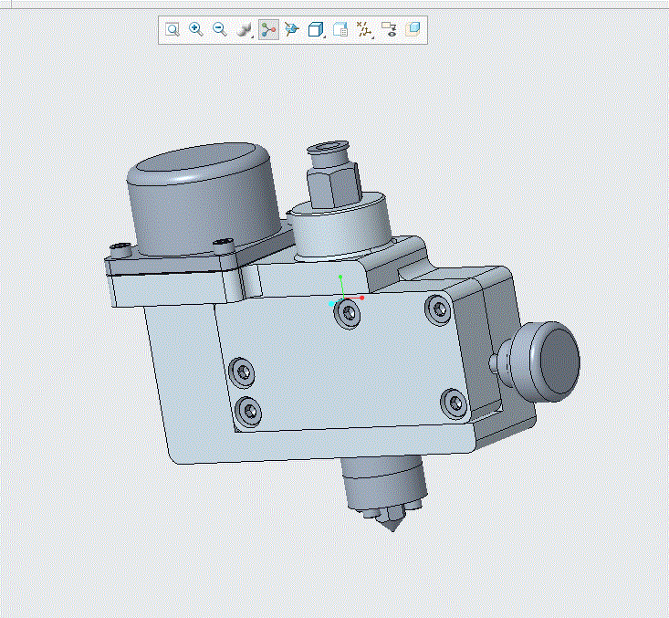 N3831-简易的3D打印机挤出机构设计【含Proe三维图】