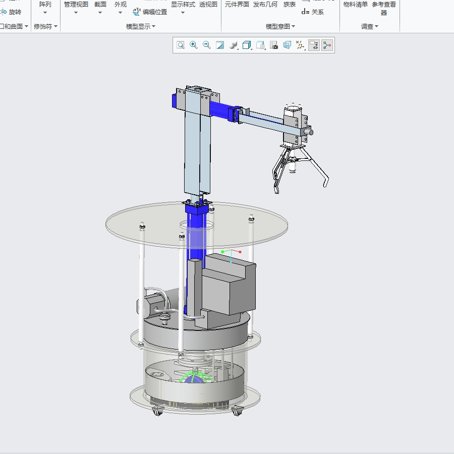 N3832-智能送餐机器人行走机械结构设计【含三维图】