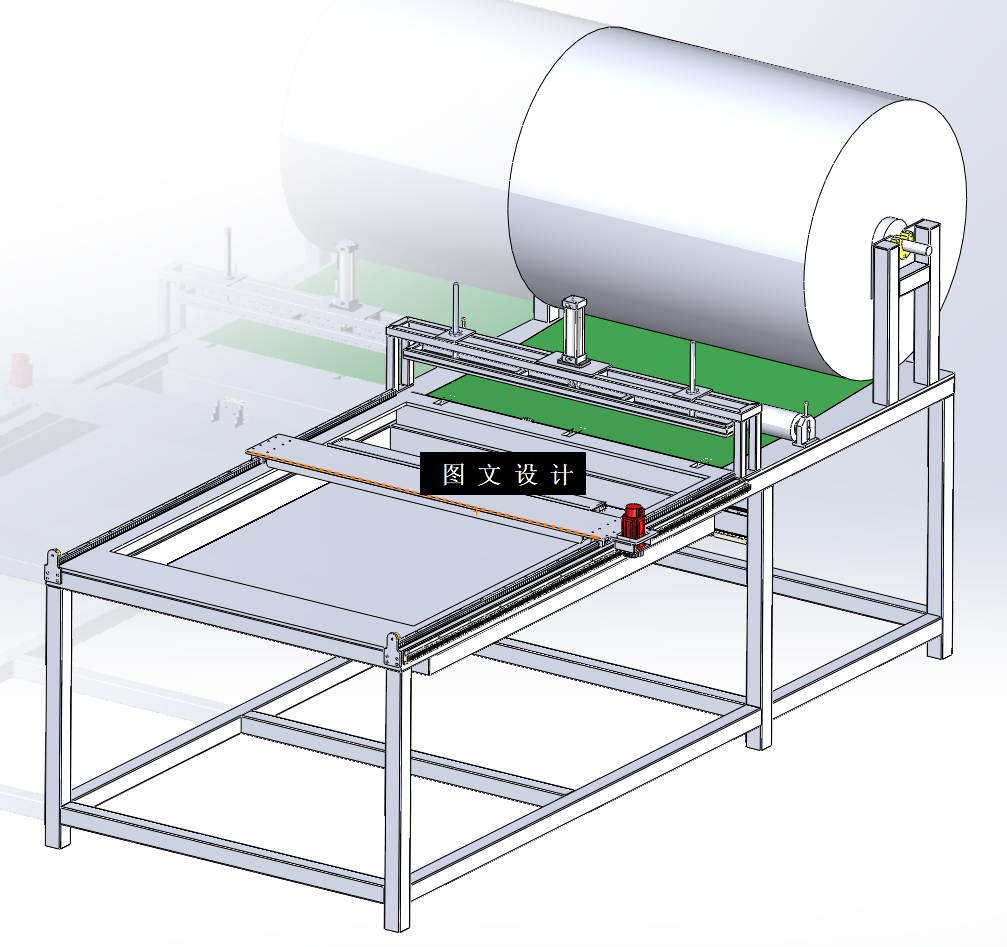 N3840-圆卷帆布自动剪裁装置设计【含SW三维图】