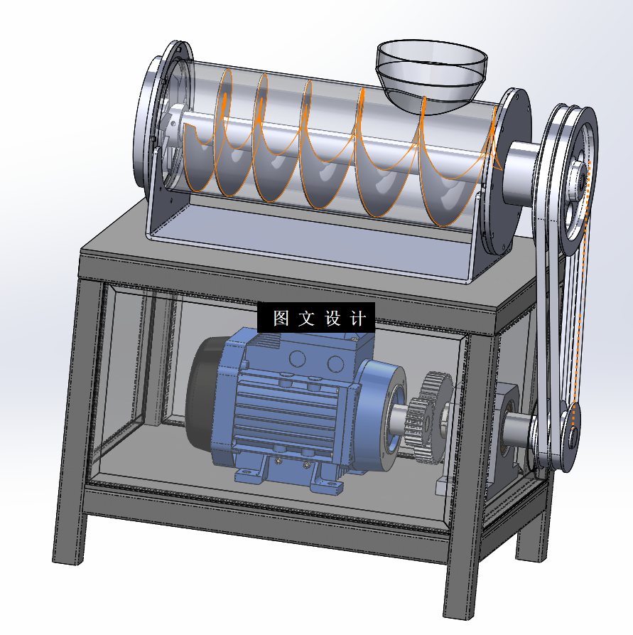 N3846-小型家用绞肉机设计【含SW三维图】