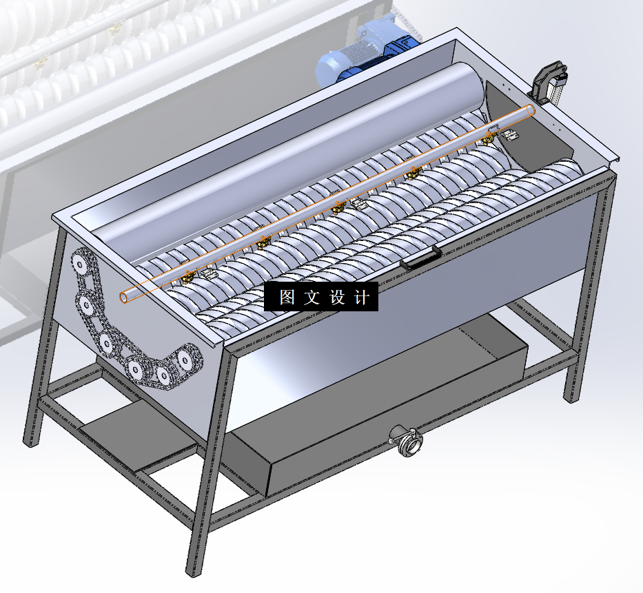 N3863-胡萝卜自动削皮机设计【含SW三维图】