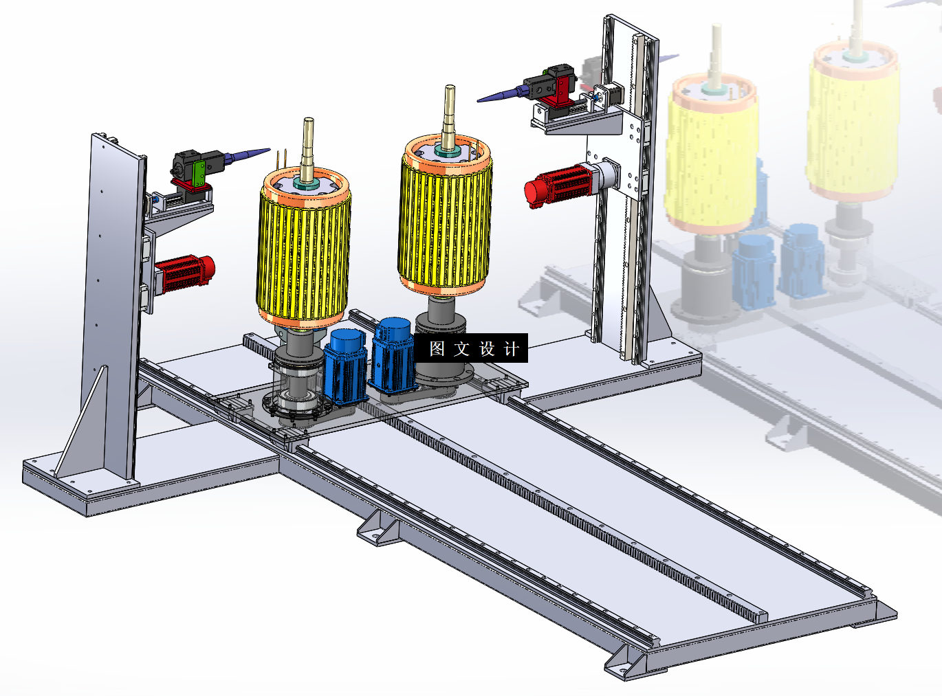 N3872-全自动双工位电机转子涂胶机设计【含SW三维图】