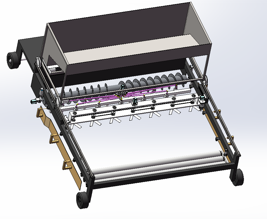 Z811-水泥混凝土滑模摊铺铺路机设计【含SW三维图】