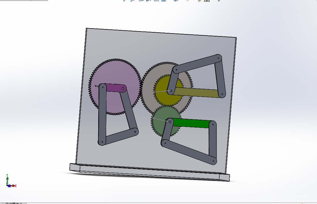 Z817-四杆机构的演化与特性参数演示装置设计【含SW三维图】