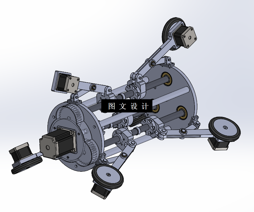 N3884-垂直管道爬行装置设计【含SW三维图】