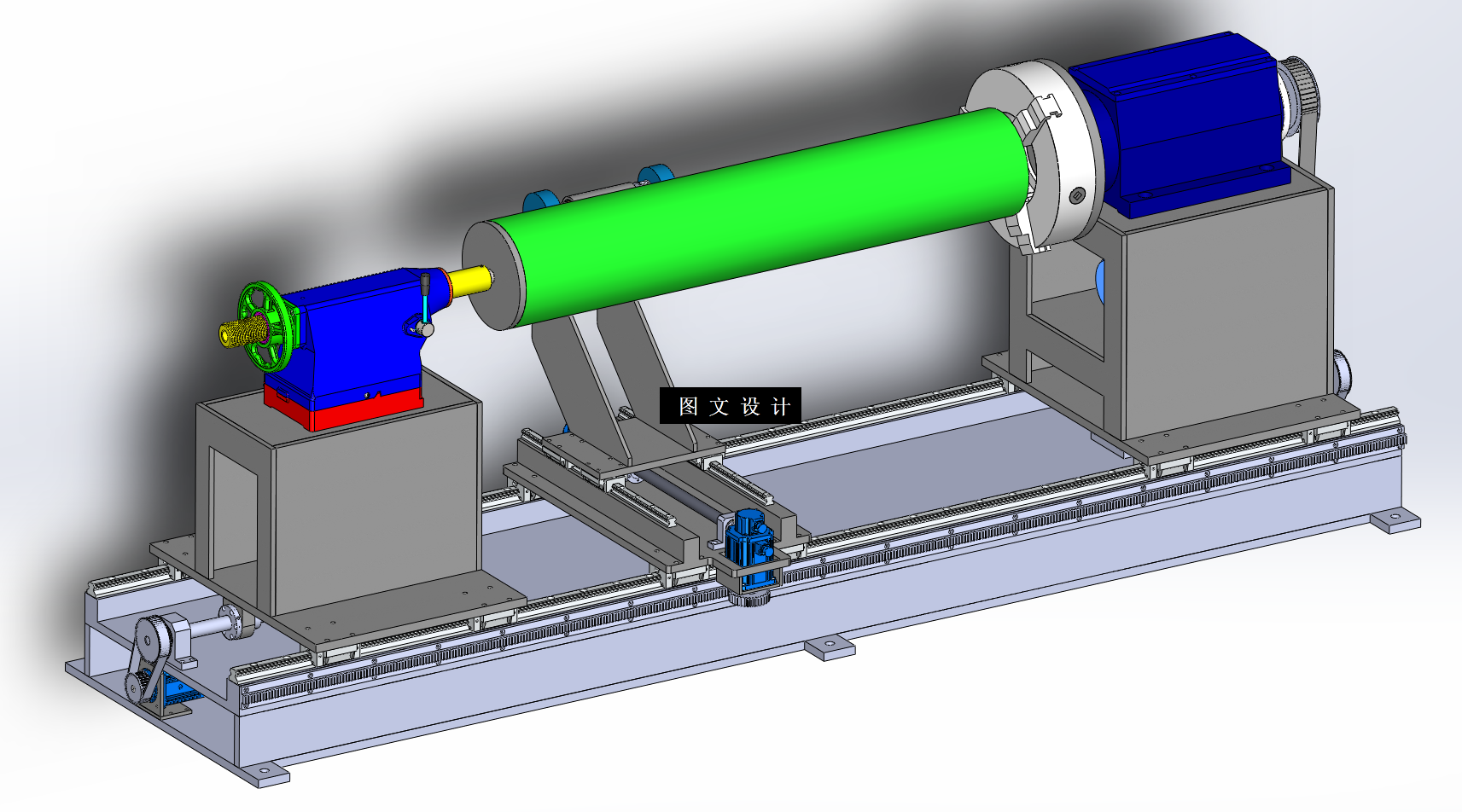 N3896-辊筒除锈机设计【含SW三维图】
