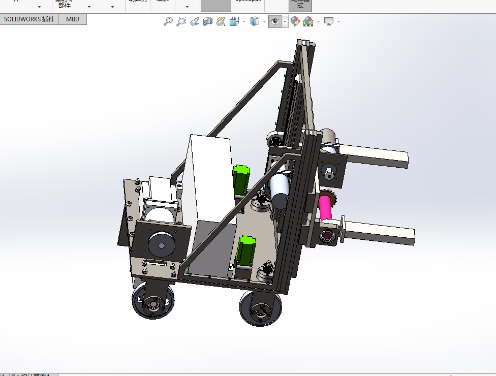 Z845-AGV搬运机器人设计-AGV小车【含SW三维图】