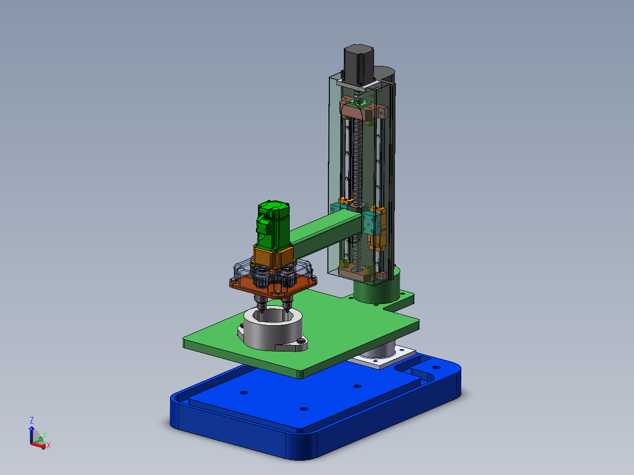 Z846-电机驱动端盖多孔钻专用机床的设计【含SW三维图】