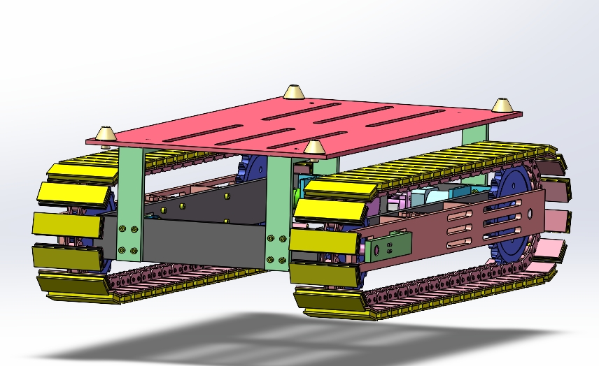 Z881-小型履带式搬运车设计及运动仿真[含SW三维图]