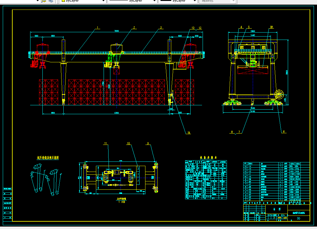 Z832-集装箱门式起重机总体参数化设计