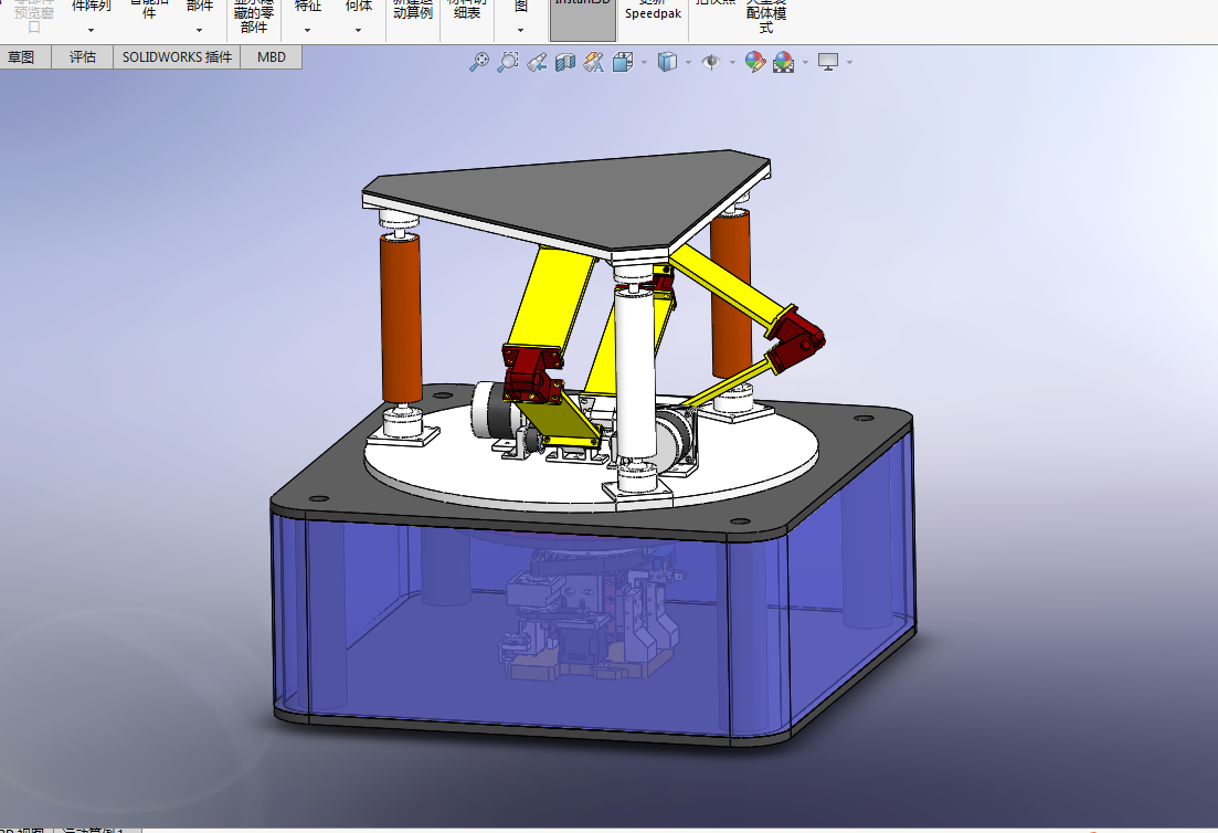Z837-旋转台式踝关节康复机器人设计【含SW三维图】