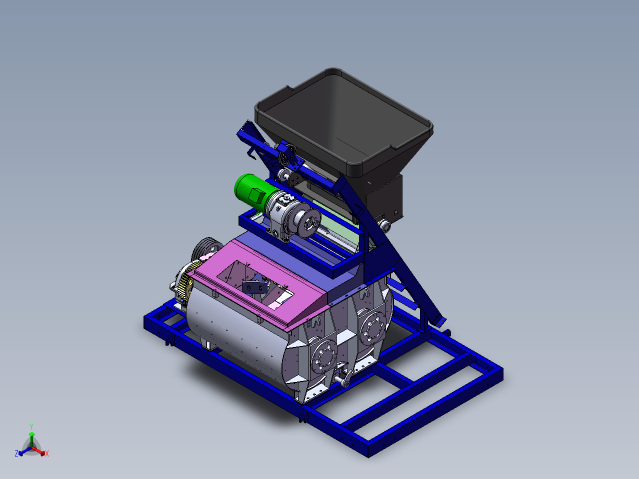 Z1295-双轴搅拌机设计【含SW三维图】