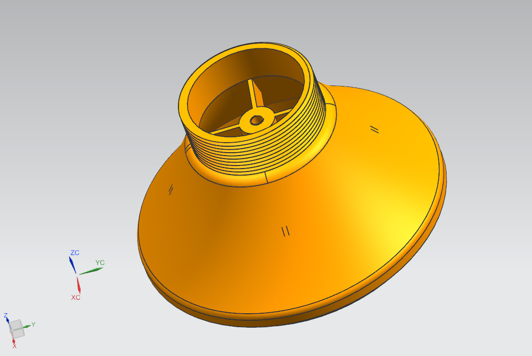 Z1310-淋浴喷头注塑模具设计-喇叭形【含UG三维图】