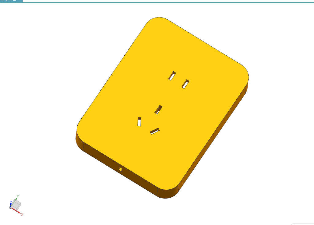 Z1325-五孔插座板上座外壳注塑模具设计【含UG三维图】