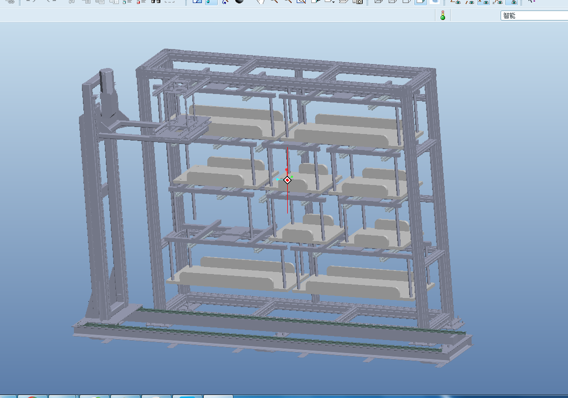 Z1440-立体仓库结构设计及有限元分析【含SW三维图】