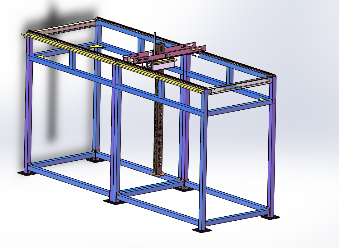 Z1449-浇筑桁架机器人结构设计[含SW三维图]