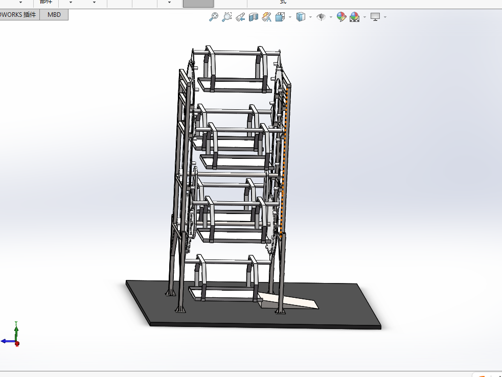 Z1466-智能小区立体车库设计[含SW三维图]