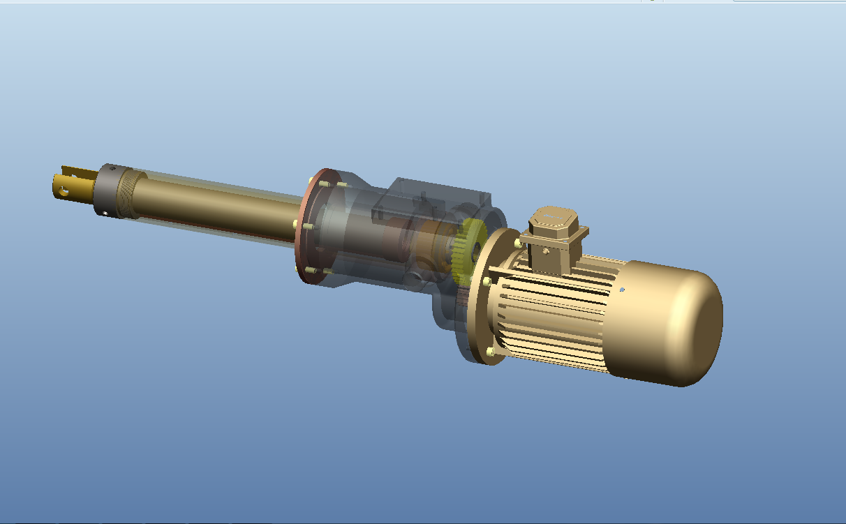 Z1034-电动推杆数字化结构设计[含Proe三维图]