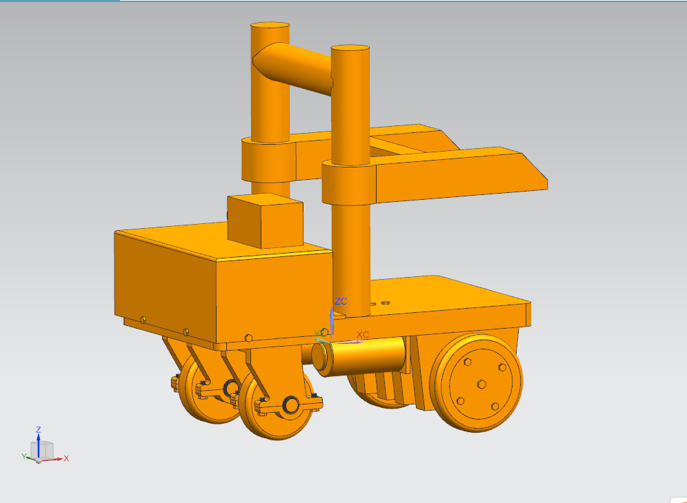 Z1273-高速AGV侧向搬运小车设计【含UG三维图】