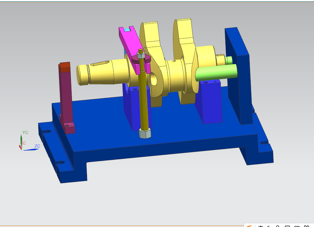 Z1827-单拐曲轴加工工艺及铣键槽夹具设计【含SW三维图】