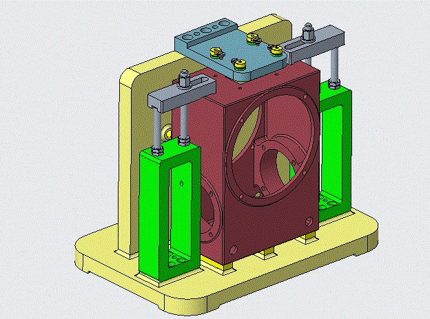 K1945-蜗轮减速箱体工艺及钻4-M6孔夹具设计【含Creo三维图】