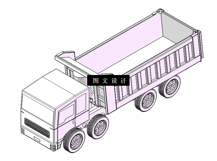 N3955-后倾式自卸车设计【含SW三维图】