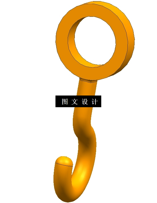 N4214-挂钩注塑成型工艺及模具设计【含UG三维图】