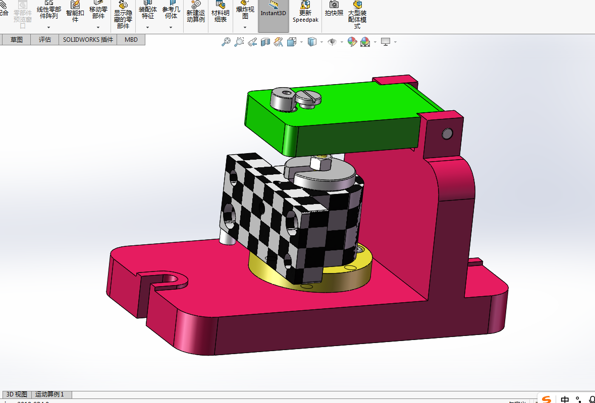 K1965-轴承座工艺规程及钻4孔夹具设计[含SW三维图]
