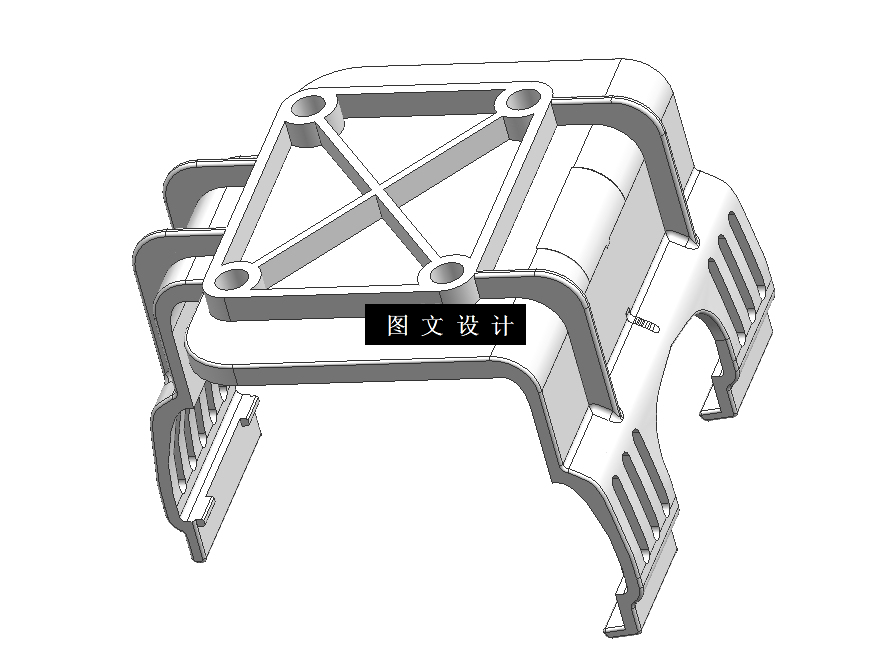N4286-外扣卡板注塑模具设计【含UG三维图】