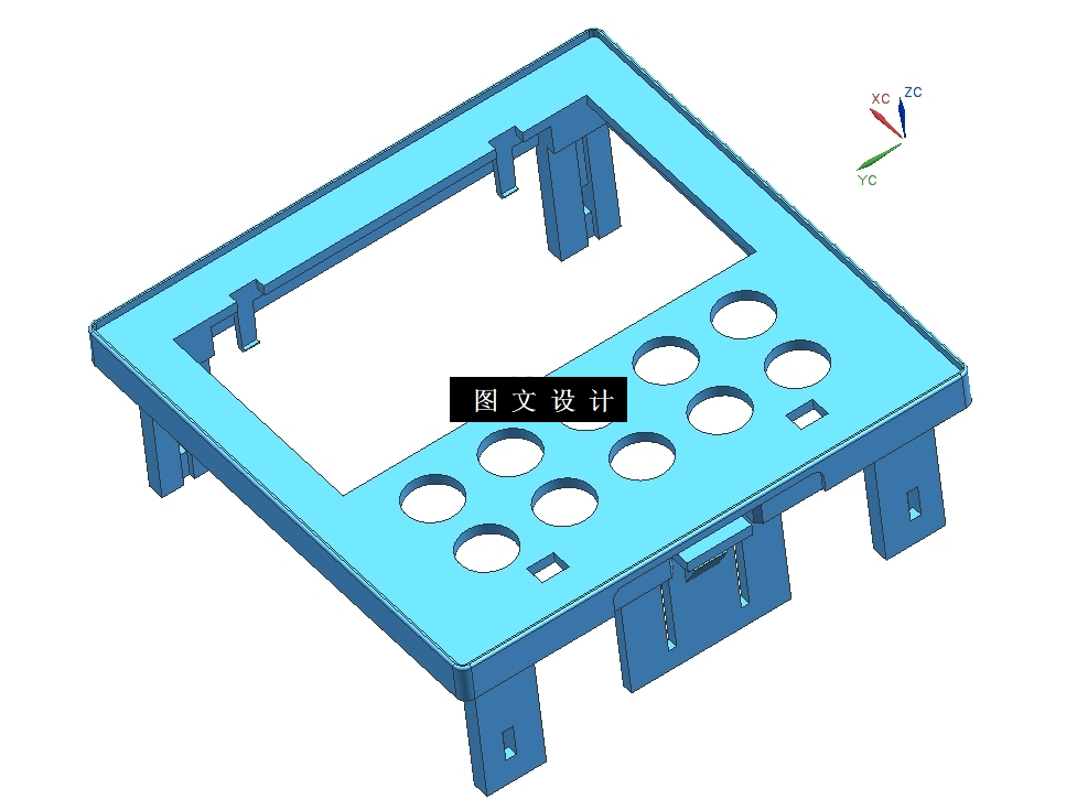 N4288-电表面板支架注塑模具设计【含UG三维图】