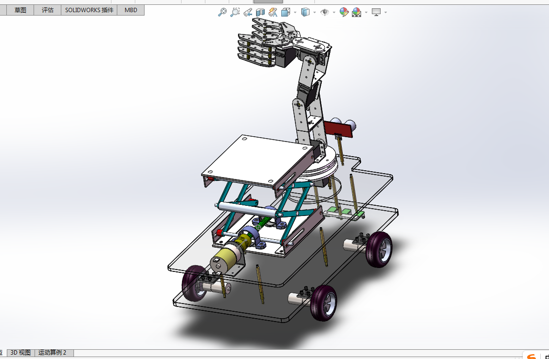 Z1905-图书管理机器人设计【含SW三维图】