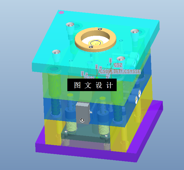 KF677-注射器前盖注塑模设计【含Proe三维图】