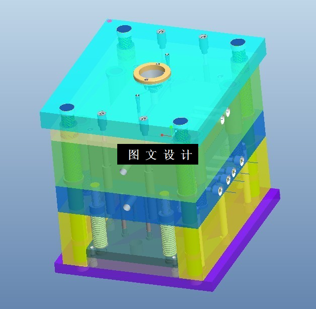 KF685-收纳盒注塑模设计【含Proe三维图】