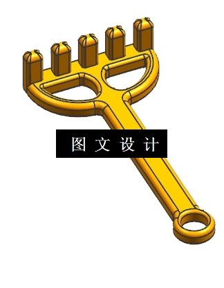N4552-玩具耙子注塑模设计【含UG三维图】