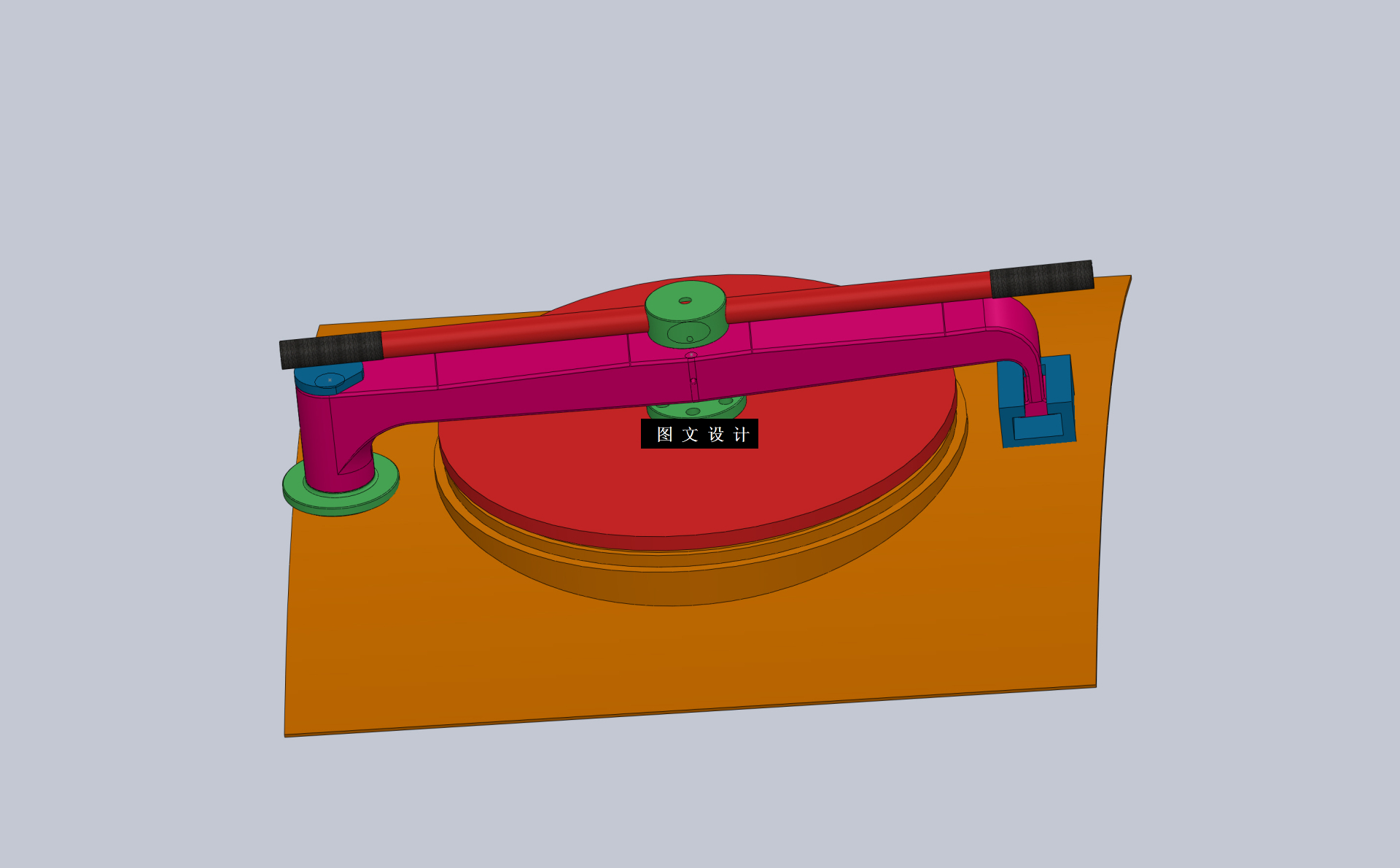 N4977-散装水泥车扁担式罐盖模型设计【含SW三维图】